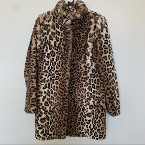 Leopard Faux Fur Jacket